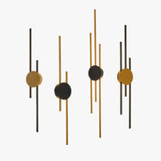 Saela Modern Linear 2 Colour Metal Wall Lamp - Lamp Copper