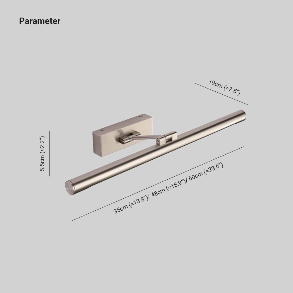 Arisha Modern Linear Metal/Acrylic Wall Lamp, Champagne Gold - Lamp Copper
