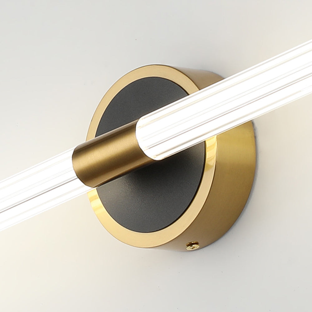 Arisha Designer Linear Mirror Front Vanity Wall Lamp - Lamp Copper