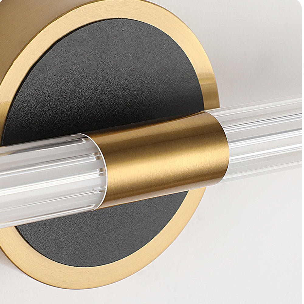 Arisha Designer Linear Mirror Front Vanity Wall Lamp - Lamp Copper