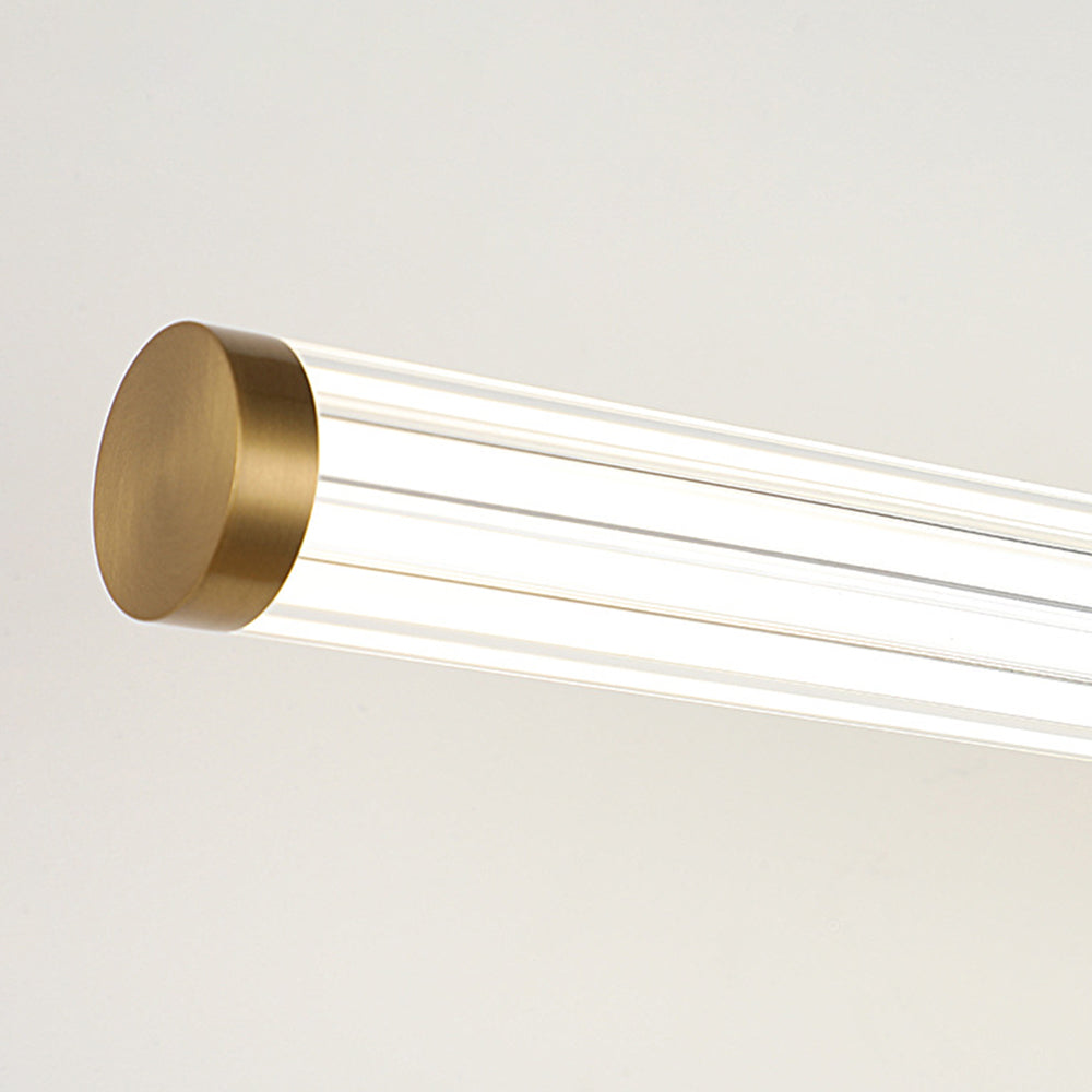Arisha Designer Linear Mirror Front Vanity Wall Lamp - Lamp Copper