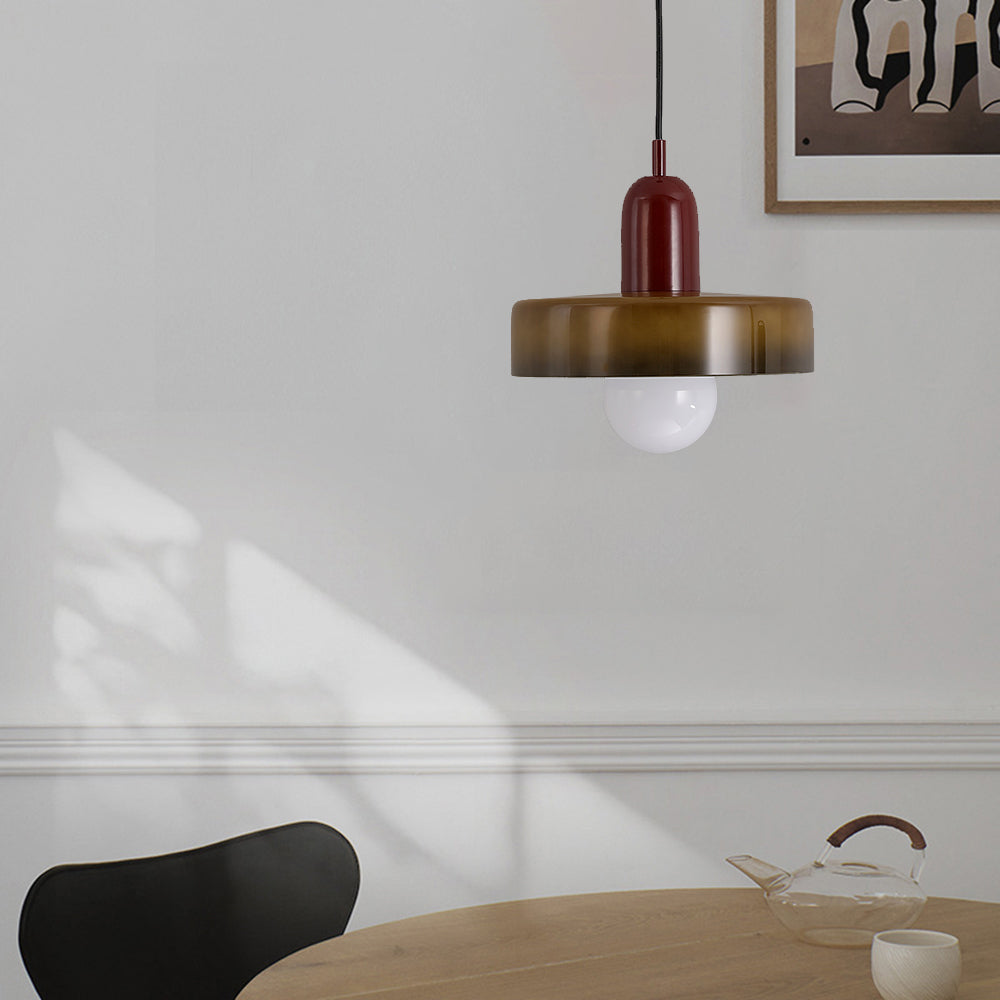Jess Vintage Glass Pendant Light - Lamp Copper