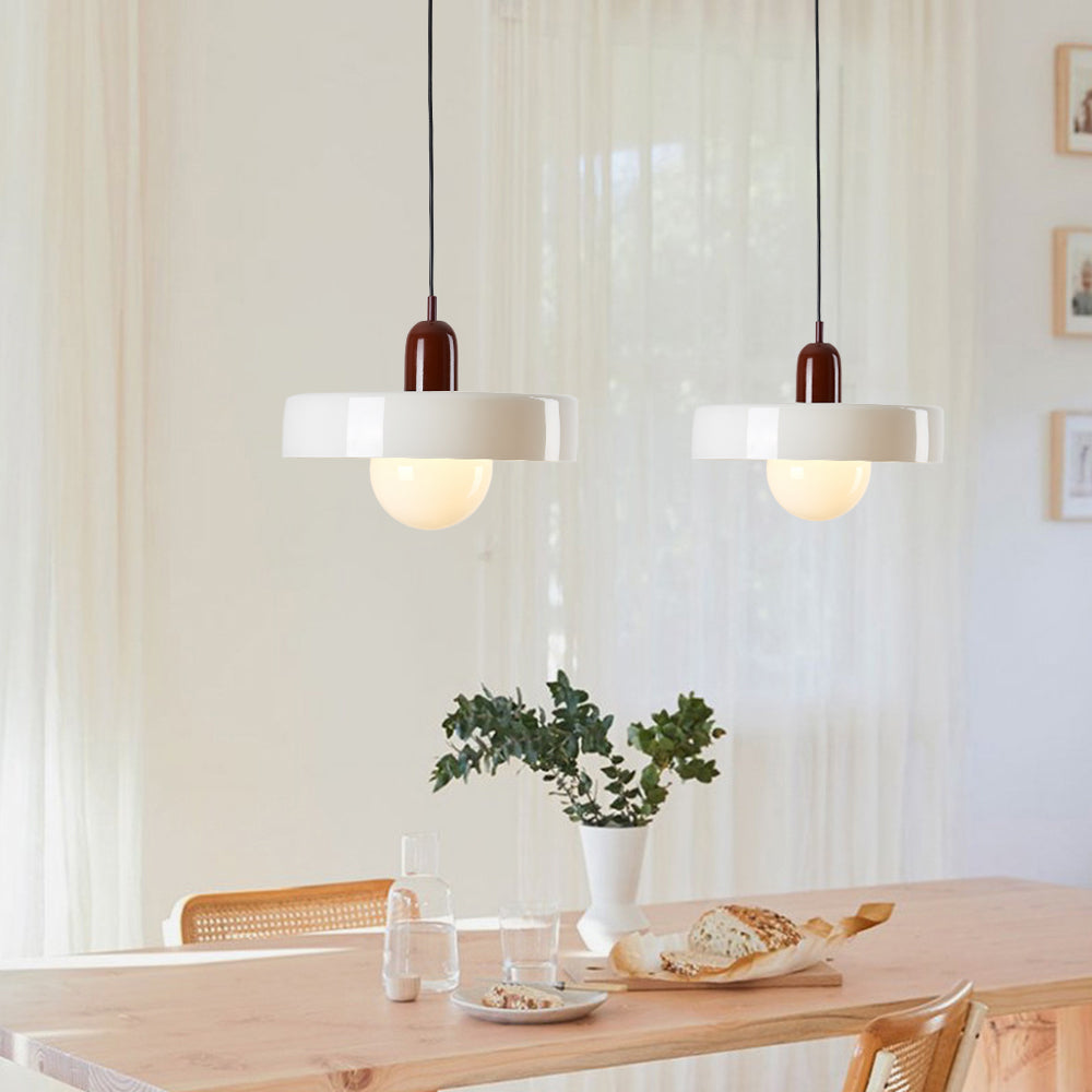 Jess Vintage Glass Pendant Light - Lamp Copper