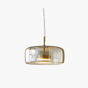 June Morden Glass Pendant Light Clear/Smoky/Amber - Lamp Copper