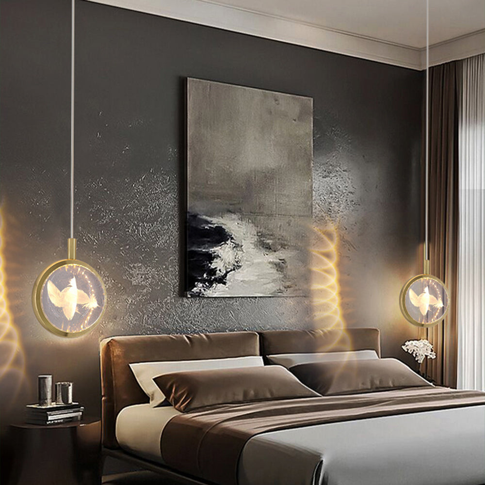 Kristy Morden Spherical Metal Pendant Light, Gold - Lamp Copper