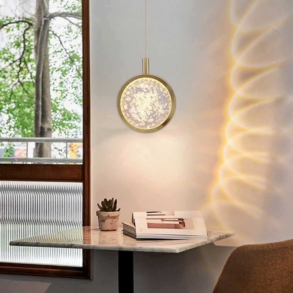 Kristy Morden Spherical Metal Pendant Light, Gold - Lamp Copper