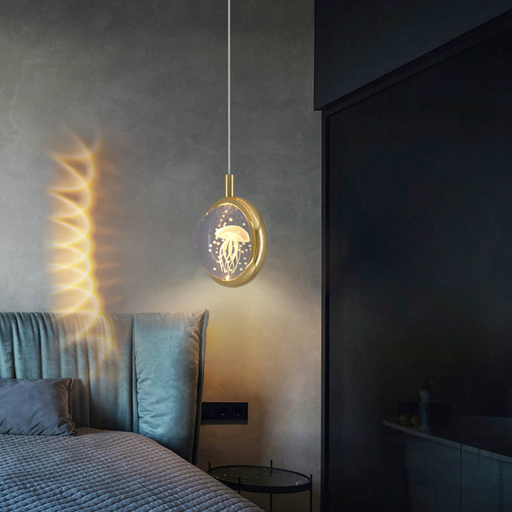 Kristy Morden Spherical Metal Pendant Light, Gold - Lamp Copper