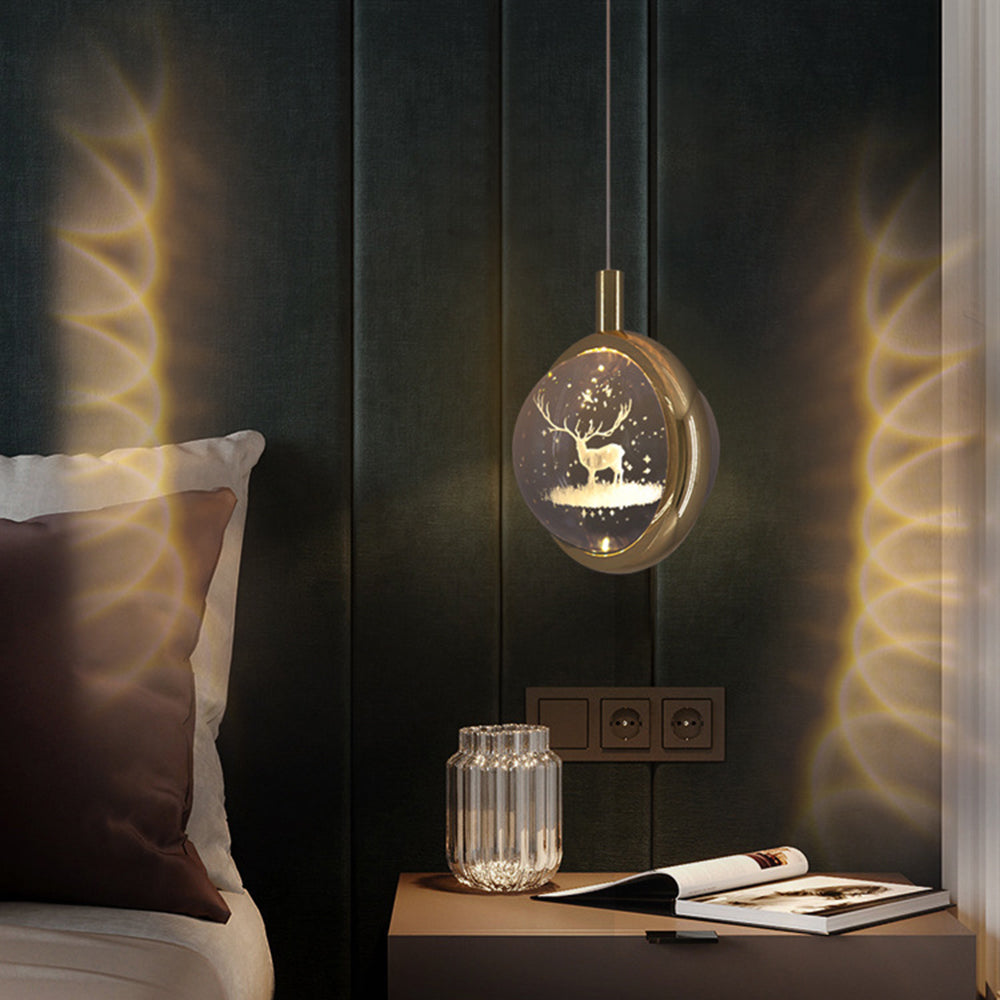 Kristy Morden Spherical Metal Pendant Light, Gold - Lamp Copper