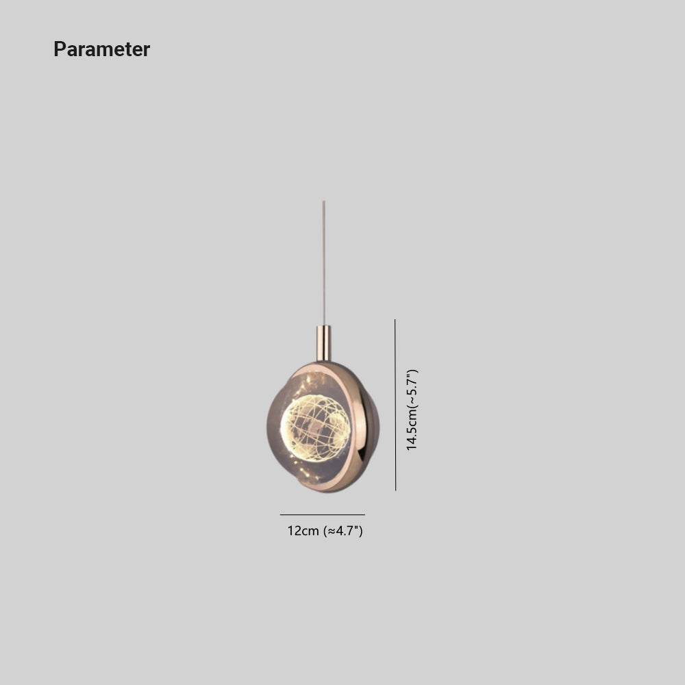 Kristy Morden Spherical Metal Pendant Light, Gold - Lamp Copper