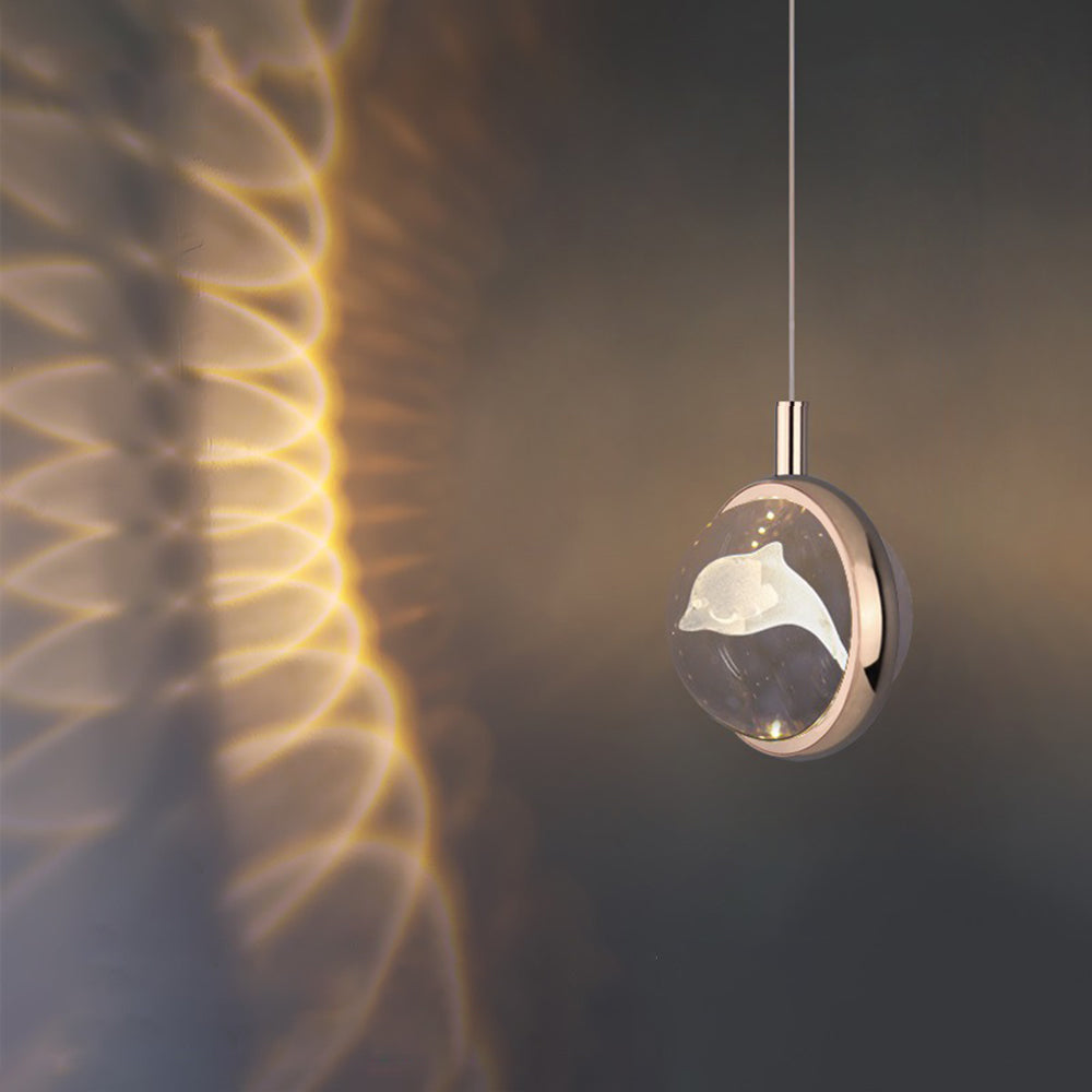 Kristy Morden Spherical Metal Pendant Light, Gold - Lamp Copper