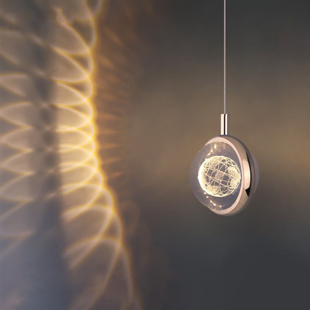 Kristy Morden Spherical Metal Pendant Light, Gold - Lamp Copper