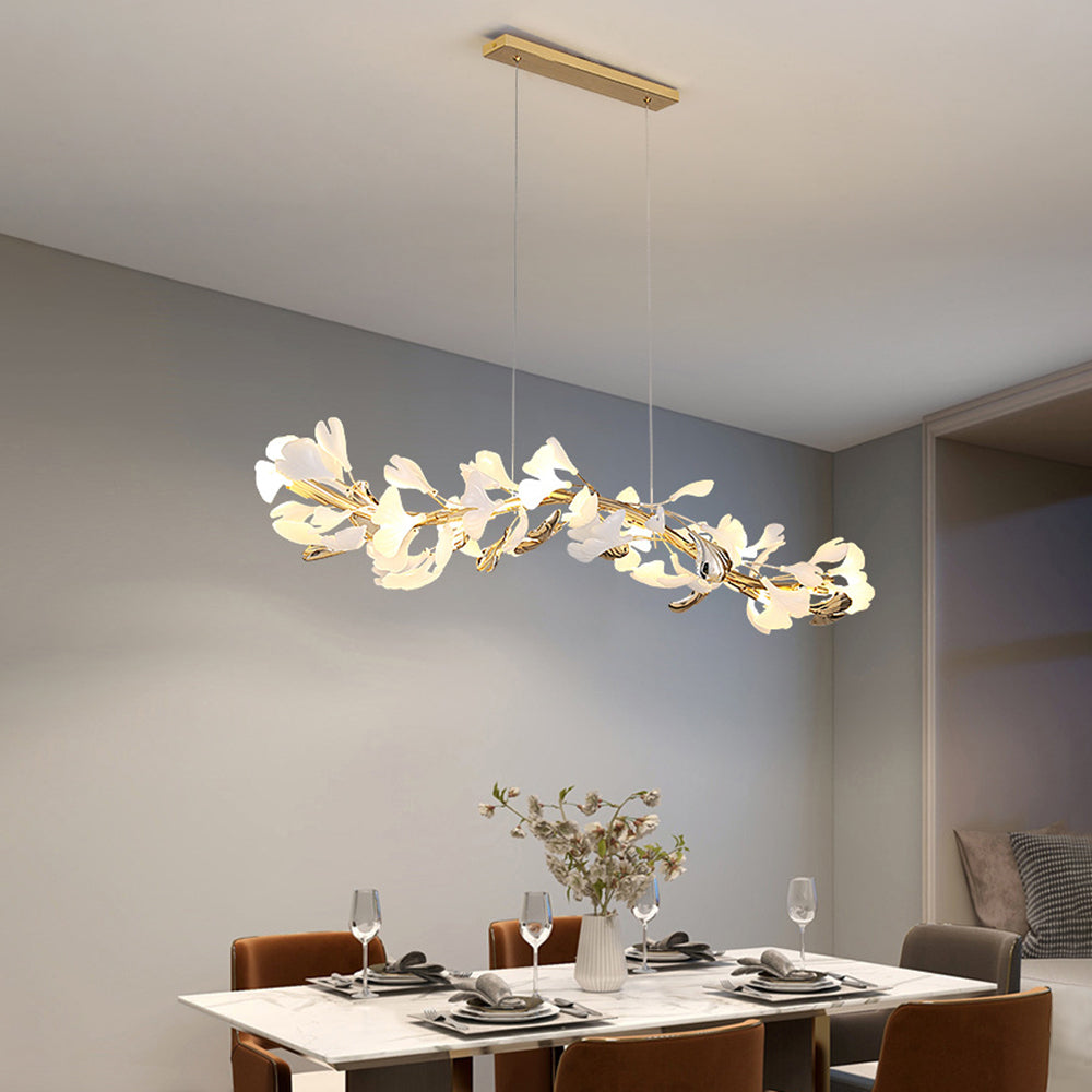 Olivia Modern Art Deco Metal & Ceramic Chandelier, Gold - Lamp Copper