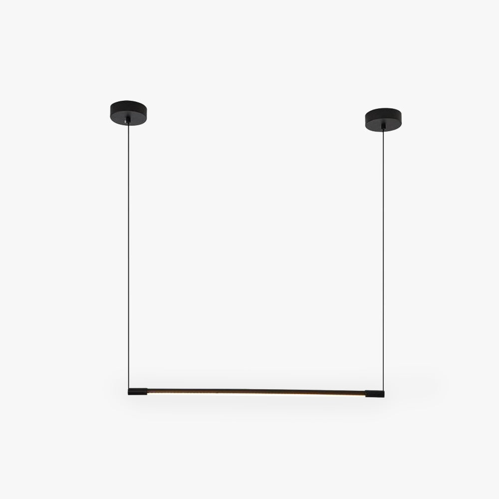 Zynar Minimalist Linear Pendant Light, Black - Lamp Copper