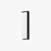 Ray Modern Minimalist Rectangular Metal Outdoor Wall Lamp, Black - Lamp Copper