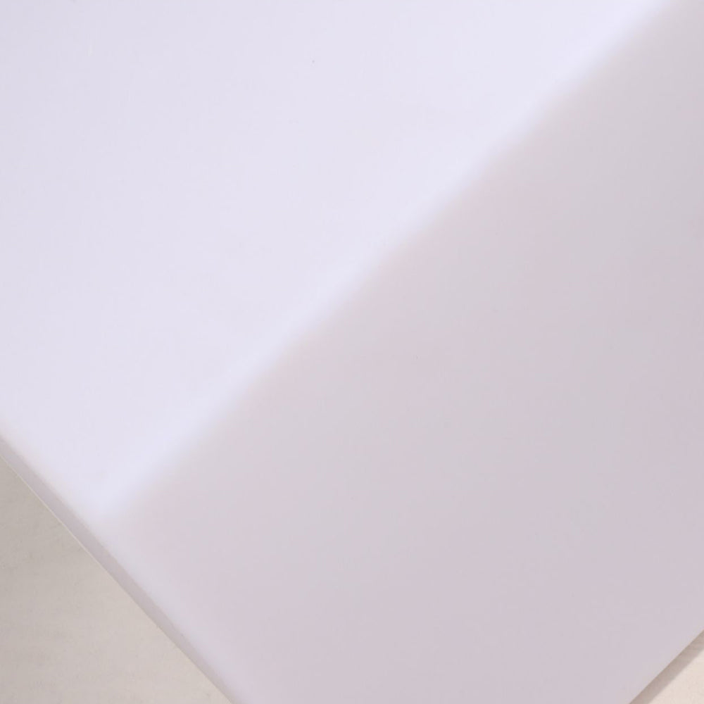 Ray Minimalist Square Acrylic Outdoor Ground Lamp, White - Lamp Copper