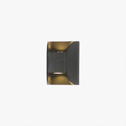 Ray Minimalist Up/Down Metal Outdoor Wall Lamp, Black - Lamp Copper