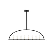 Abbott Linear Minimalist Metal Chandelier - Lamp Copper