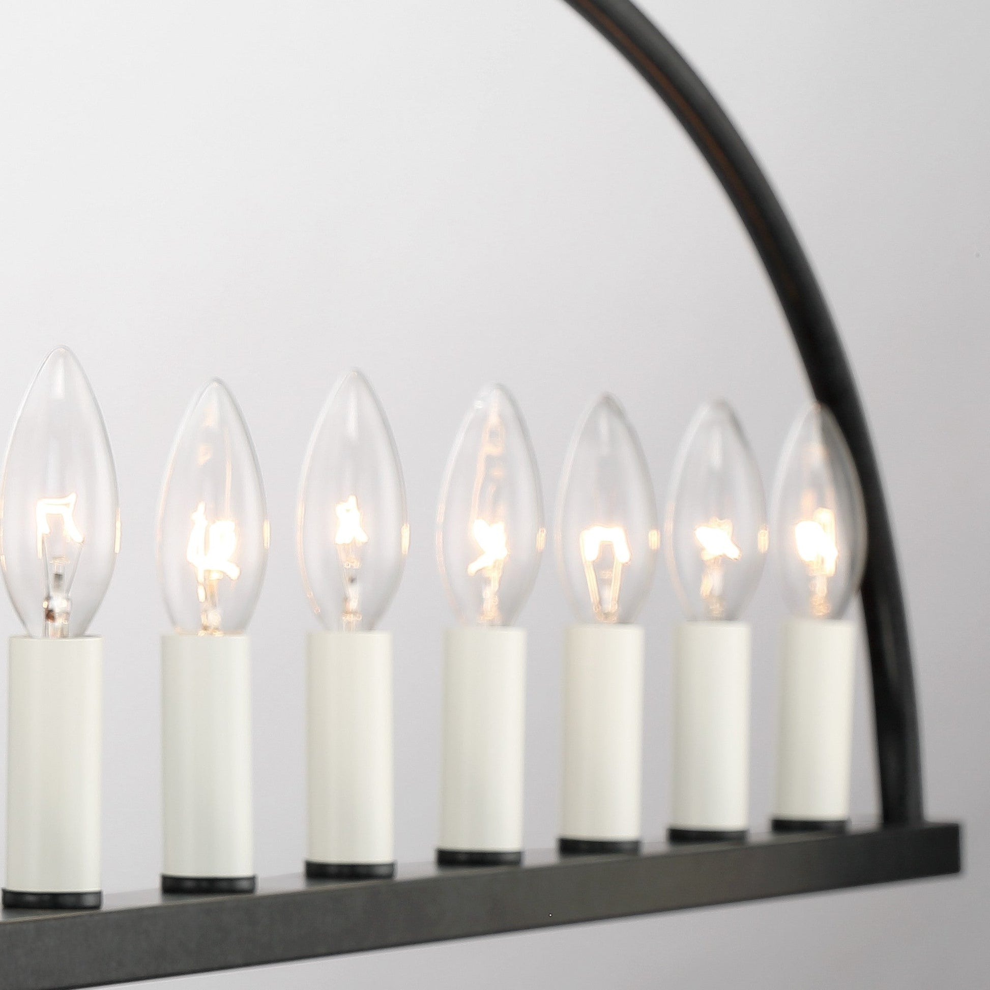 Abbott Linear Minimalist Metal Chandelier - Lamp Copper