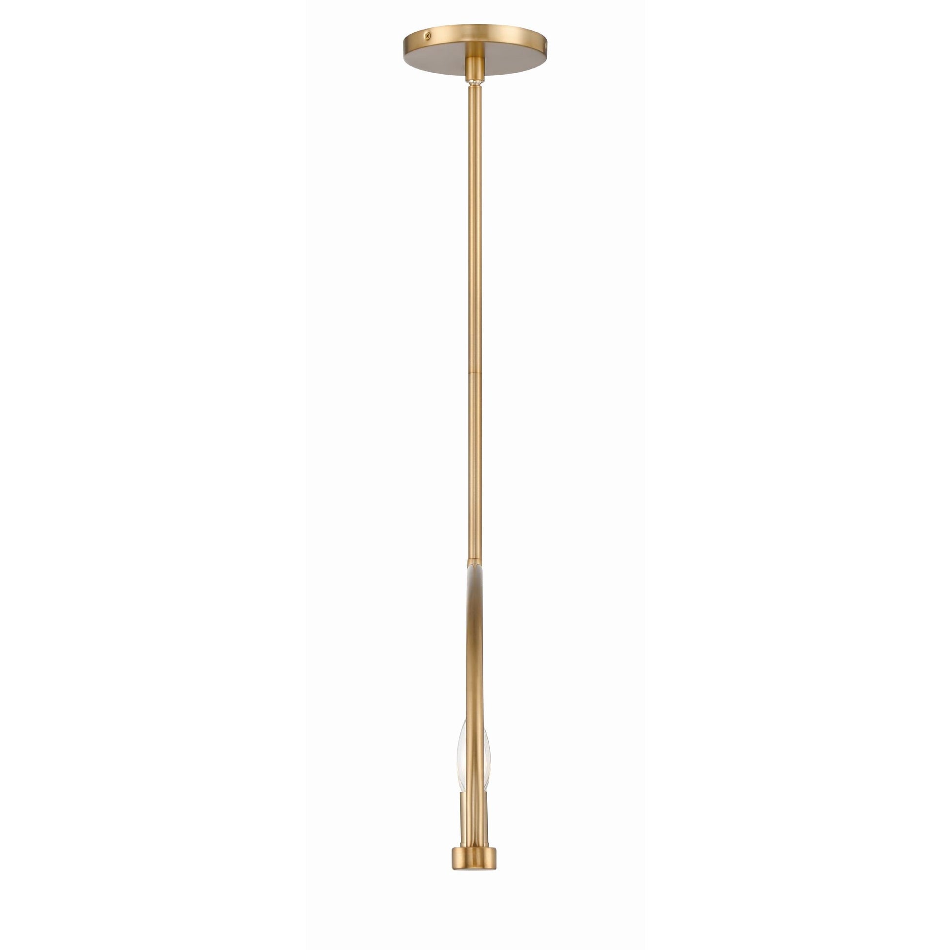 Abbott Linear Minimalist Metal Chandelier - Lamp Copper