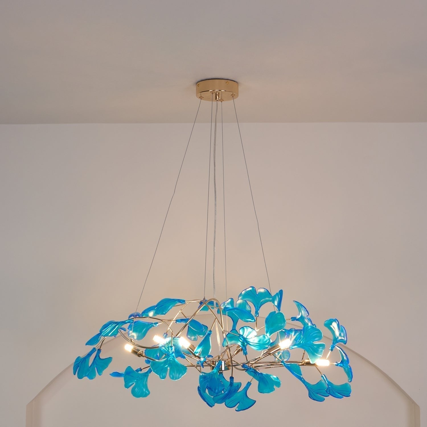 Ava Ginkgo Chandeliers - Lamp Copper