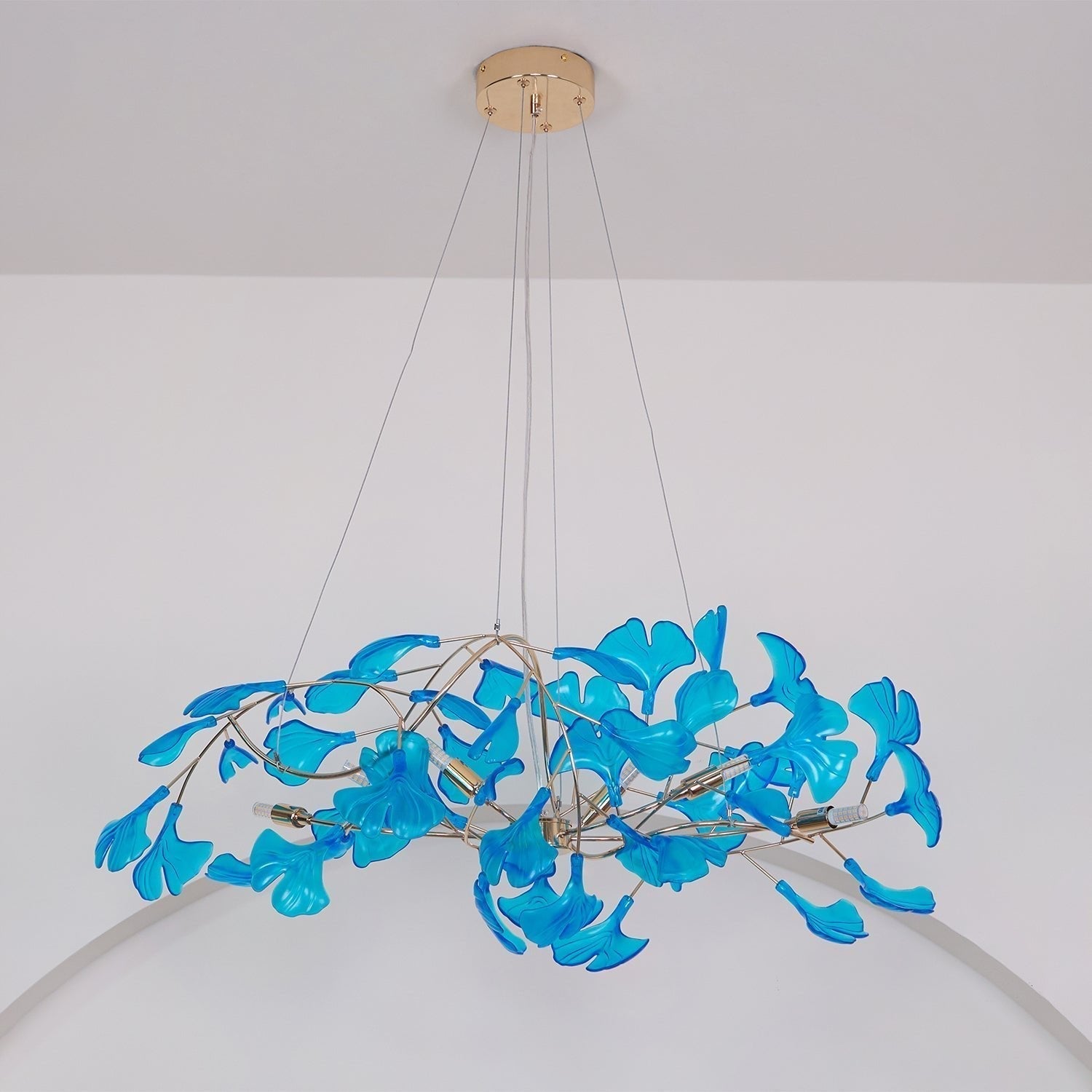 Ava Ginkgo Chandeliers - Lamp Copper