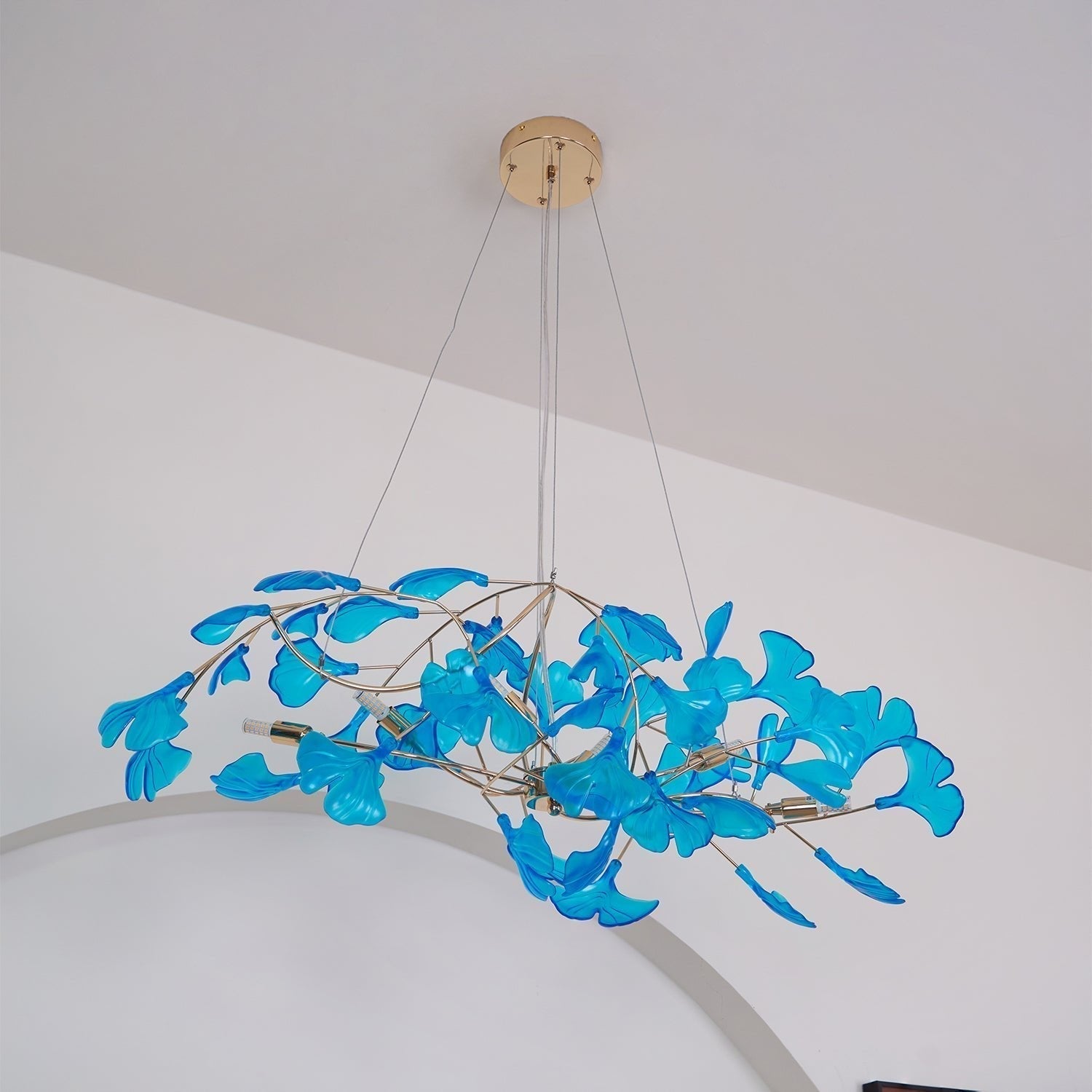 Ava Ginkgo Chandeliers - Lamp Copper