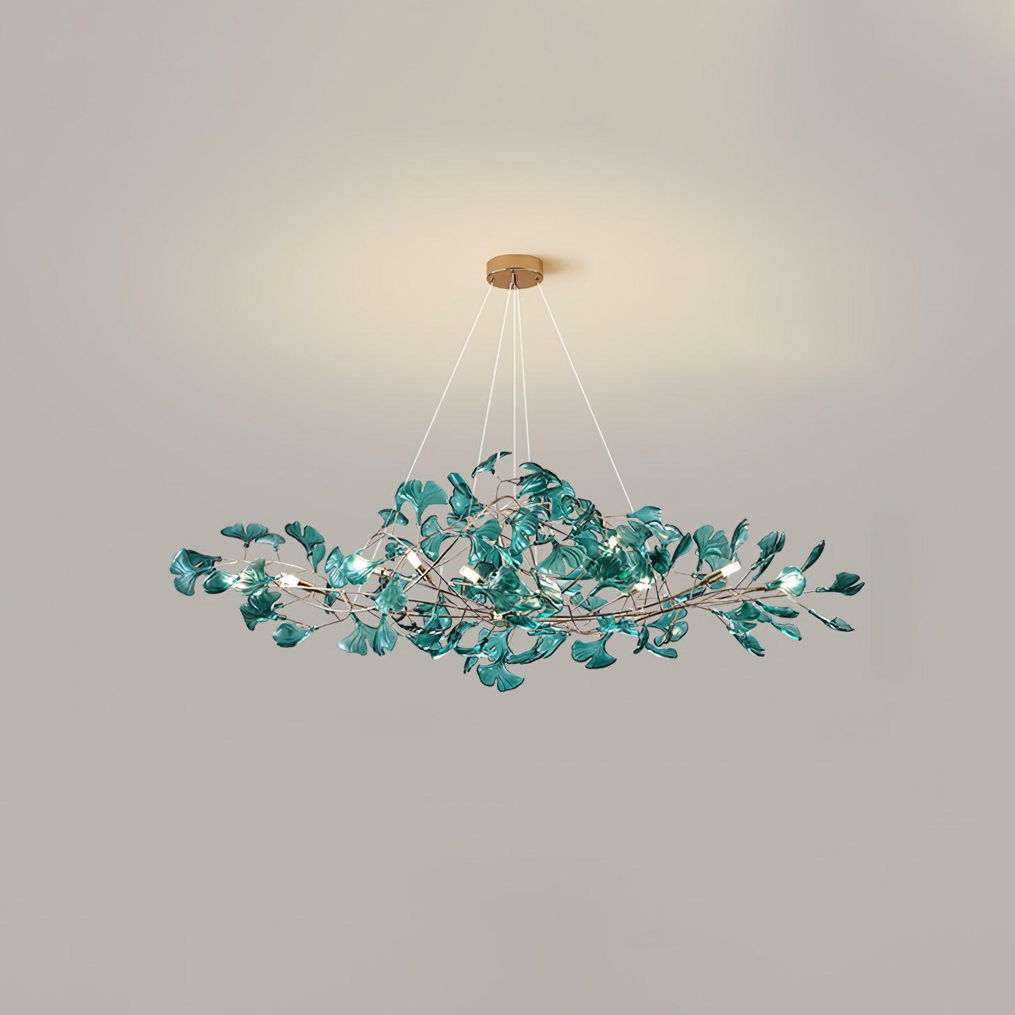Ava Ginkgo Chandeliers - Lamp Copper