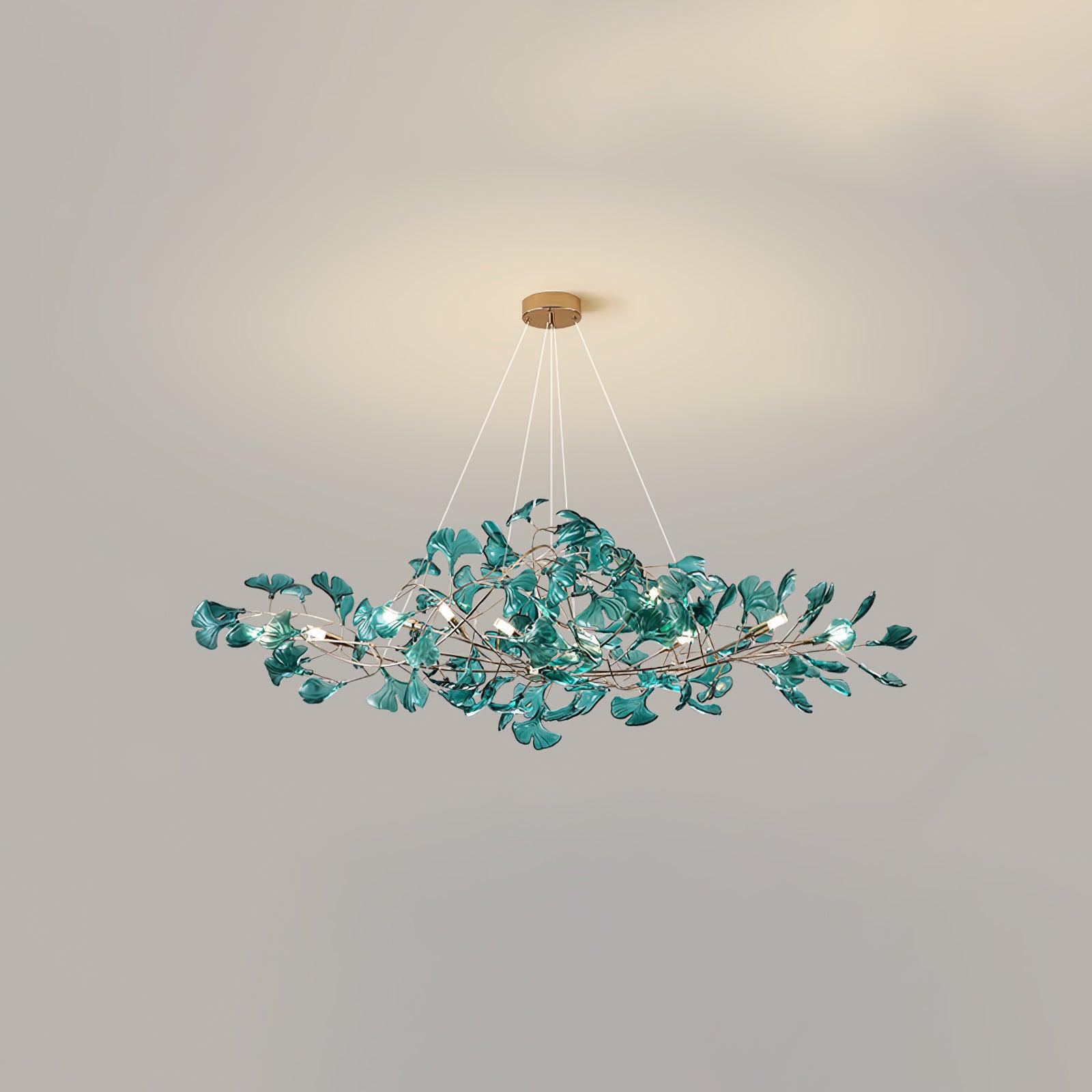 Ava Ginkgo Chandeliers - Lamp Copper