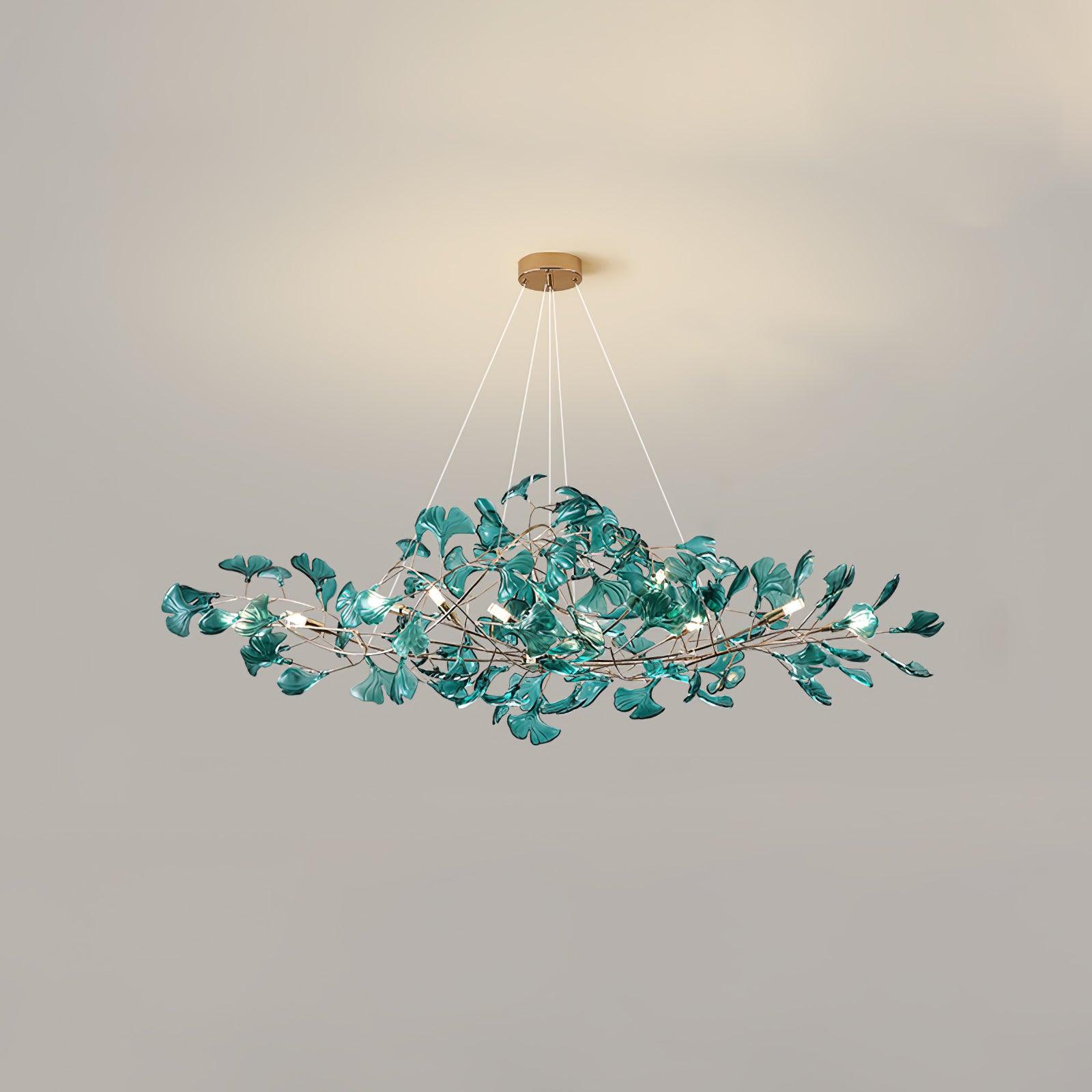 Ava Ginkgo Chandeliers - Lamp Copper