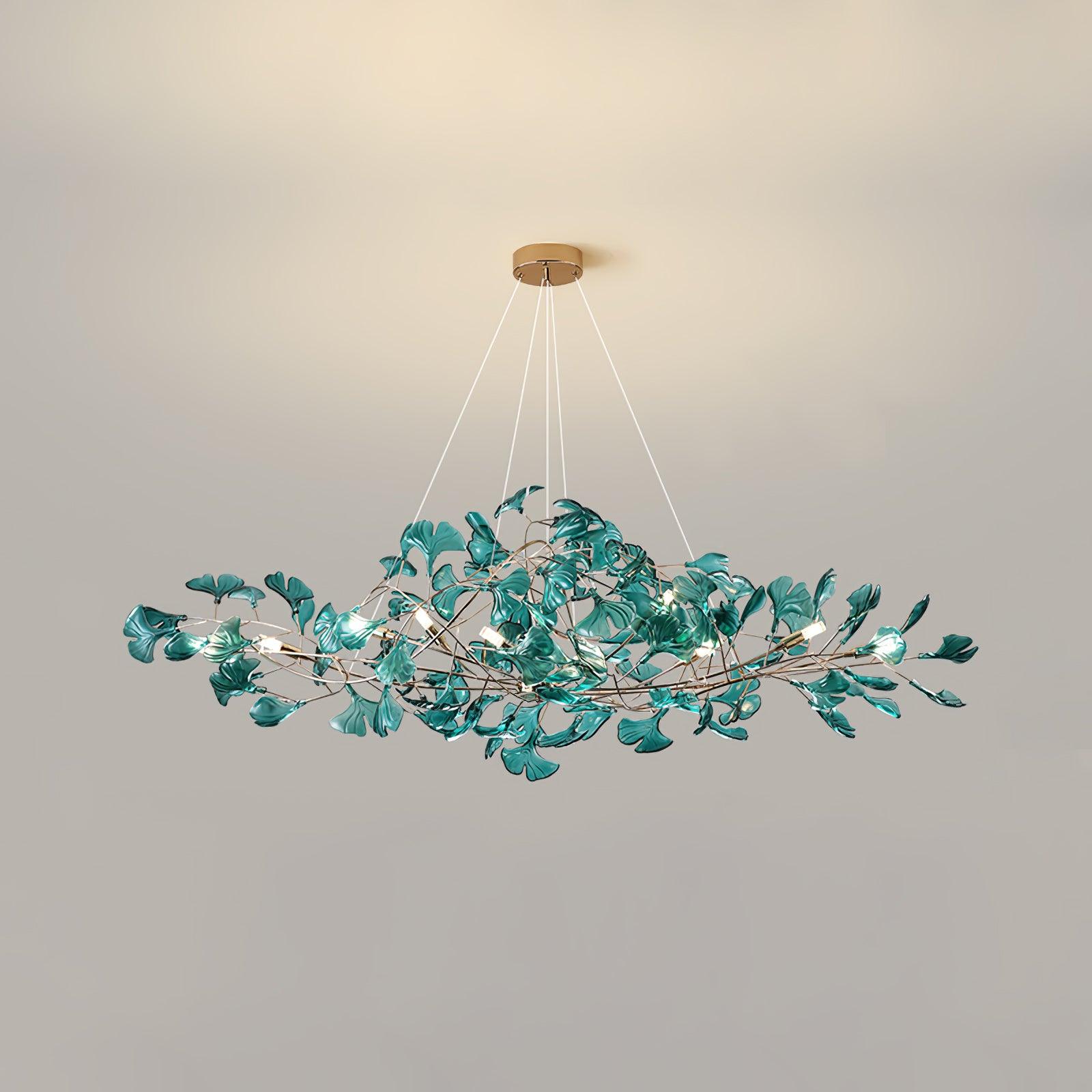 Ava Ginkgo Chandeliers - Lamp Copper