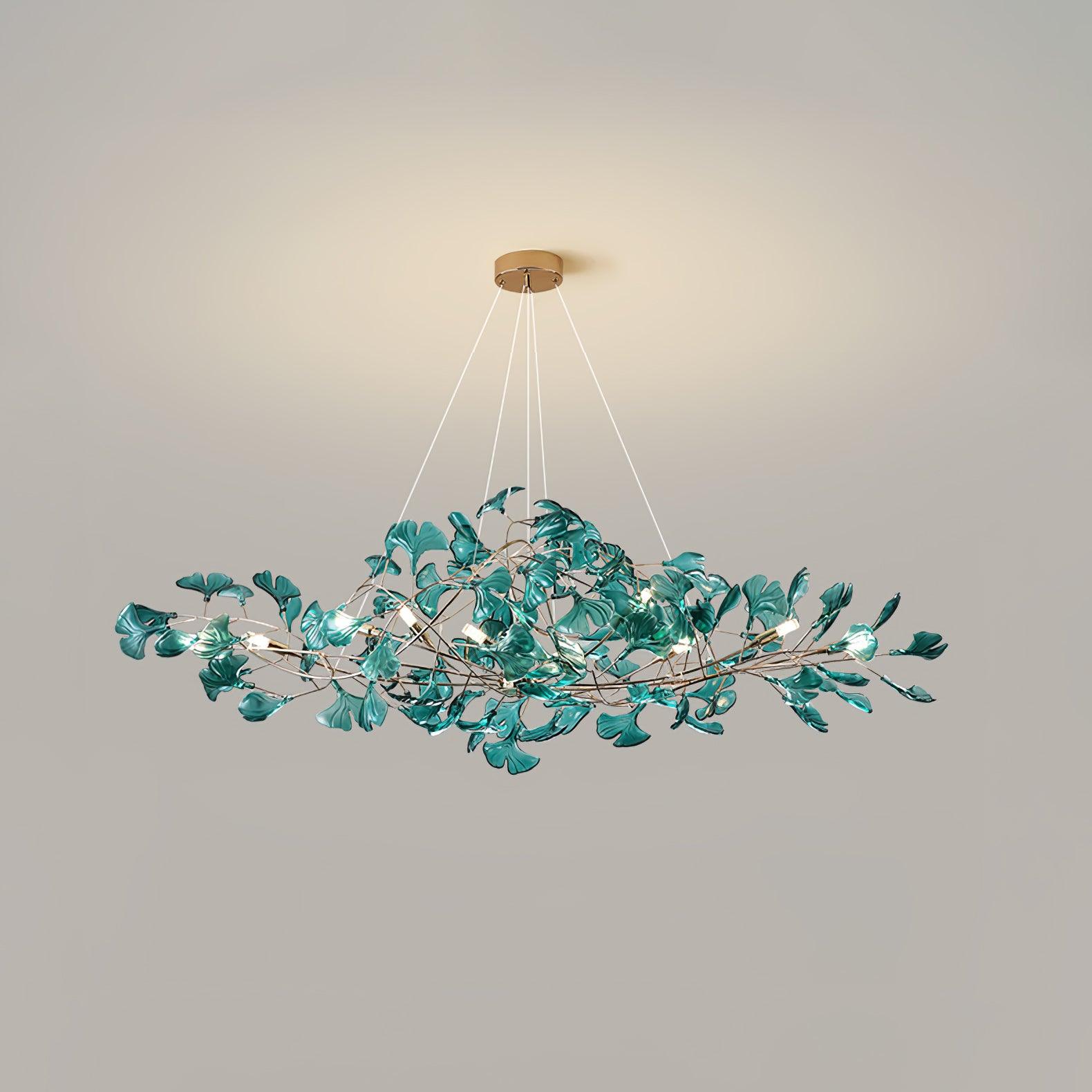 Ava Ginkgo Chandeliers - Lamp Copper