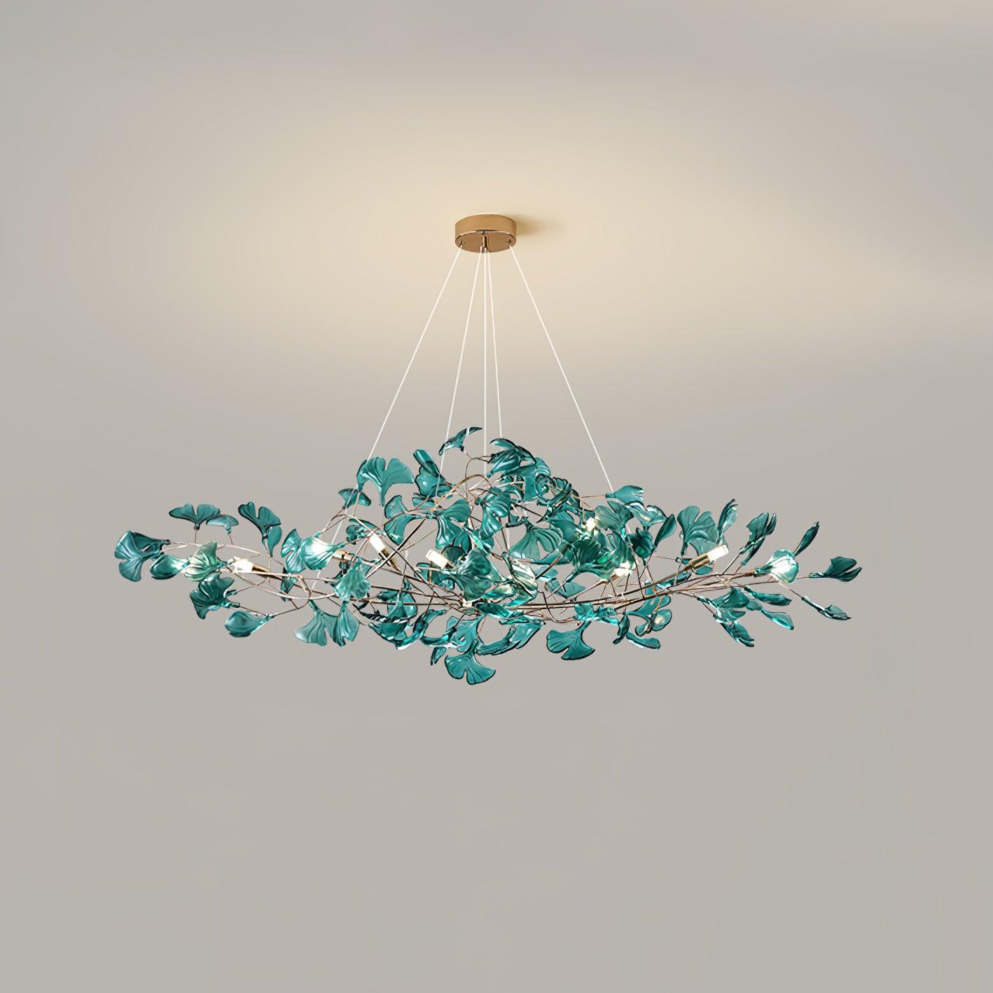 Ava Ginkgo Chandeliers - Lamp Copper