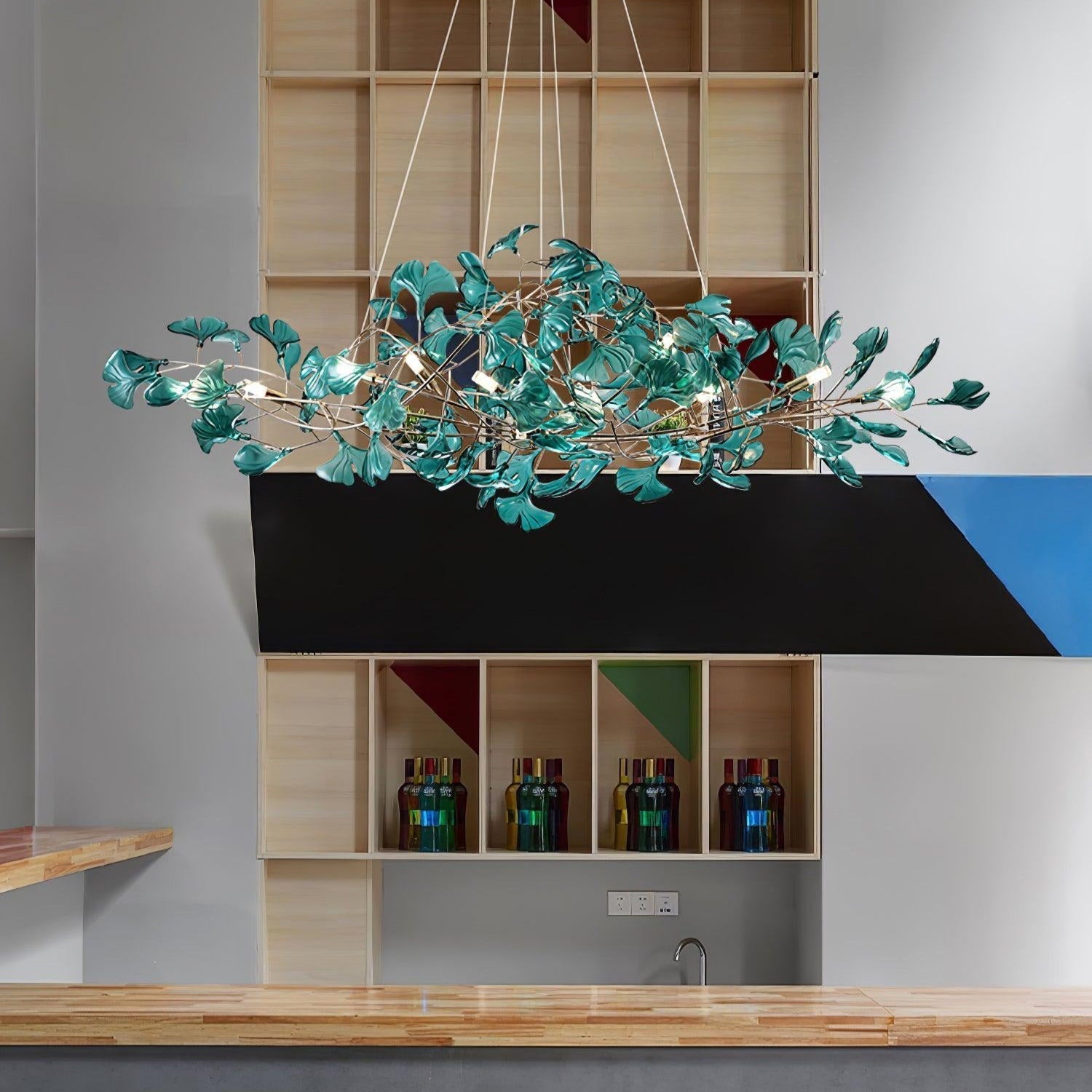Ava Ginkgo Chandeliers - Lamp Copper