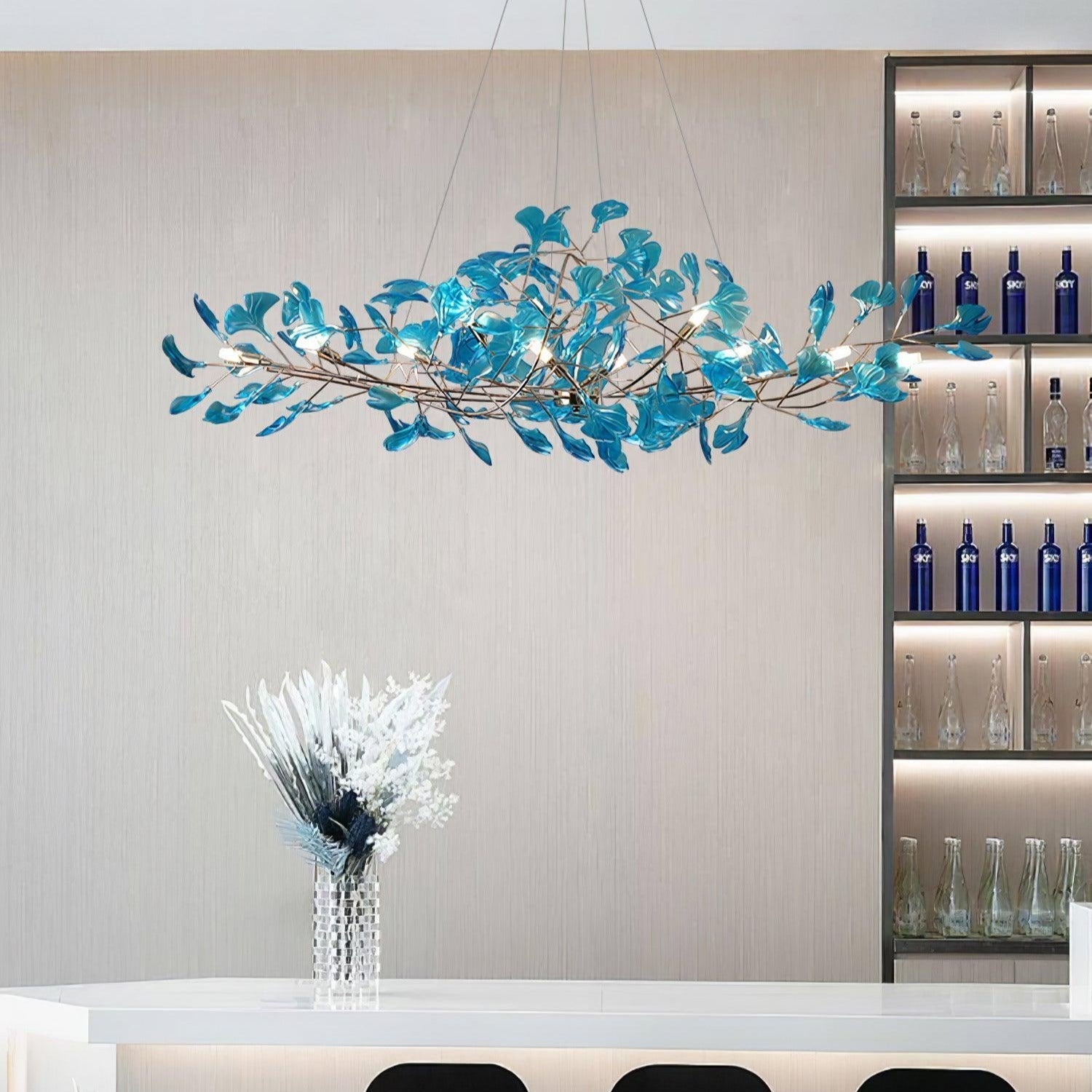 Ava Ginkgo Chandeliers - Lamp Copper