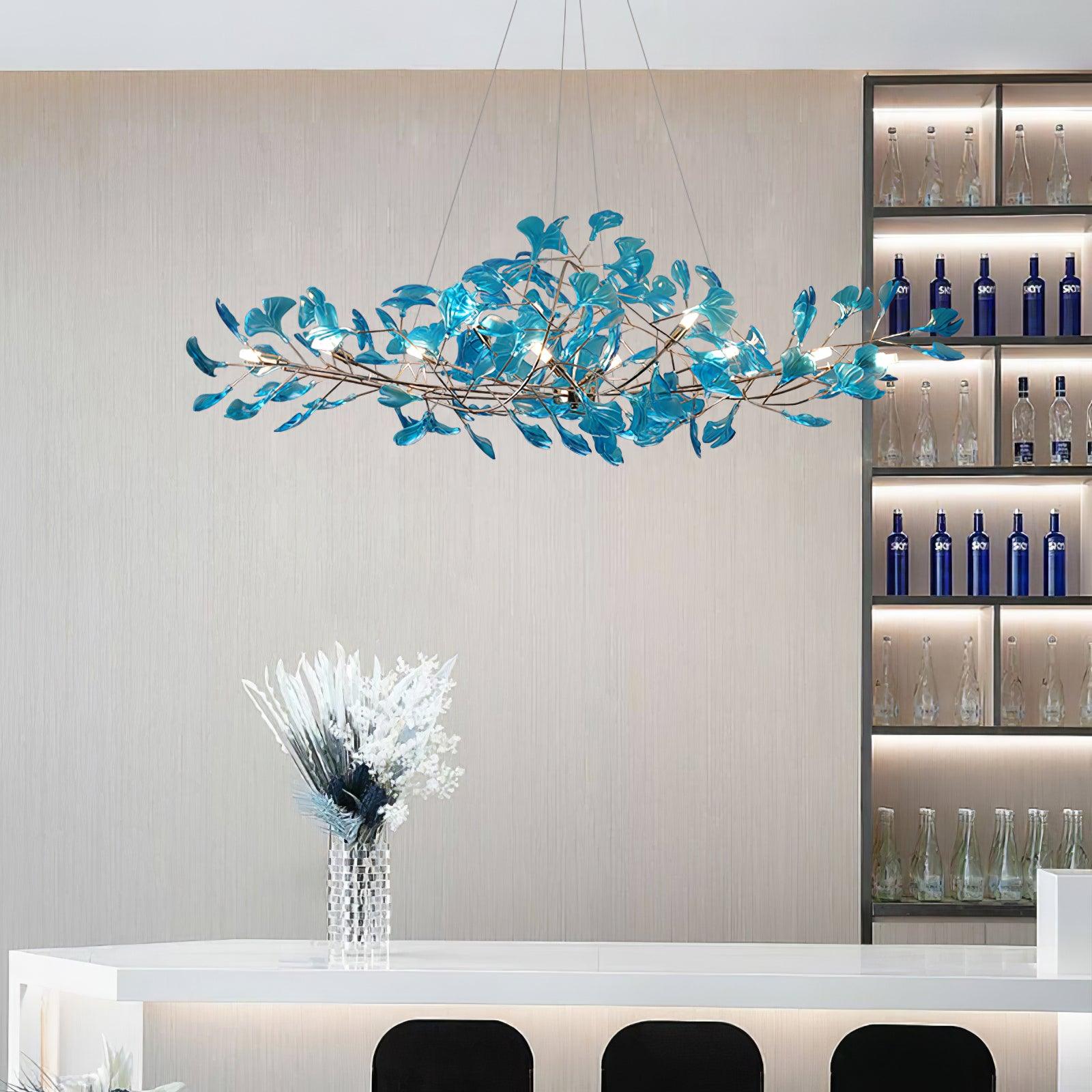 Ava Ginkgo Chandeliers - Lamp Copper