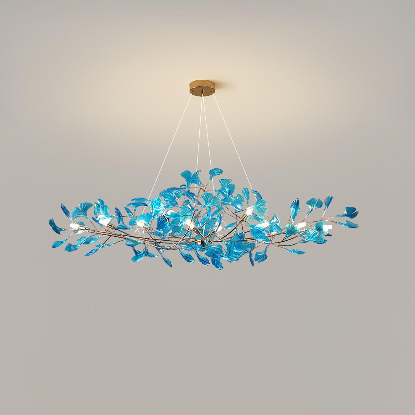 Ava Ginkgo Chandeliers - Lamp Copper