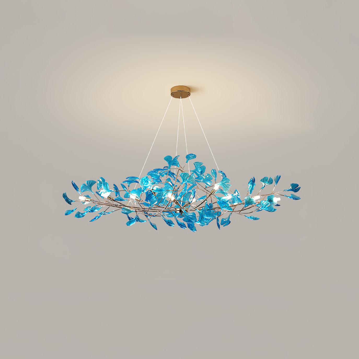 Ava Ginkgo Chandeliers - Lamp Copper