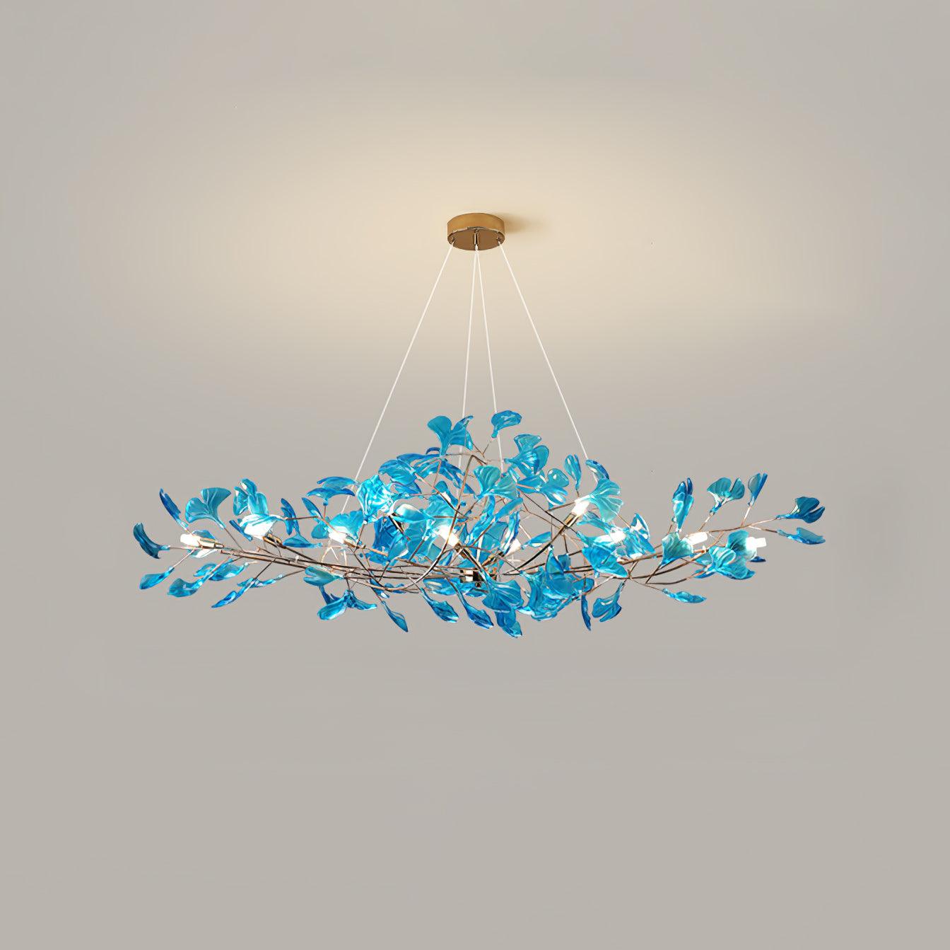 Ava Ginkgo Chandeliers - Lamp Copper