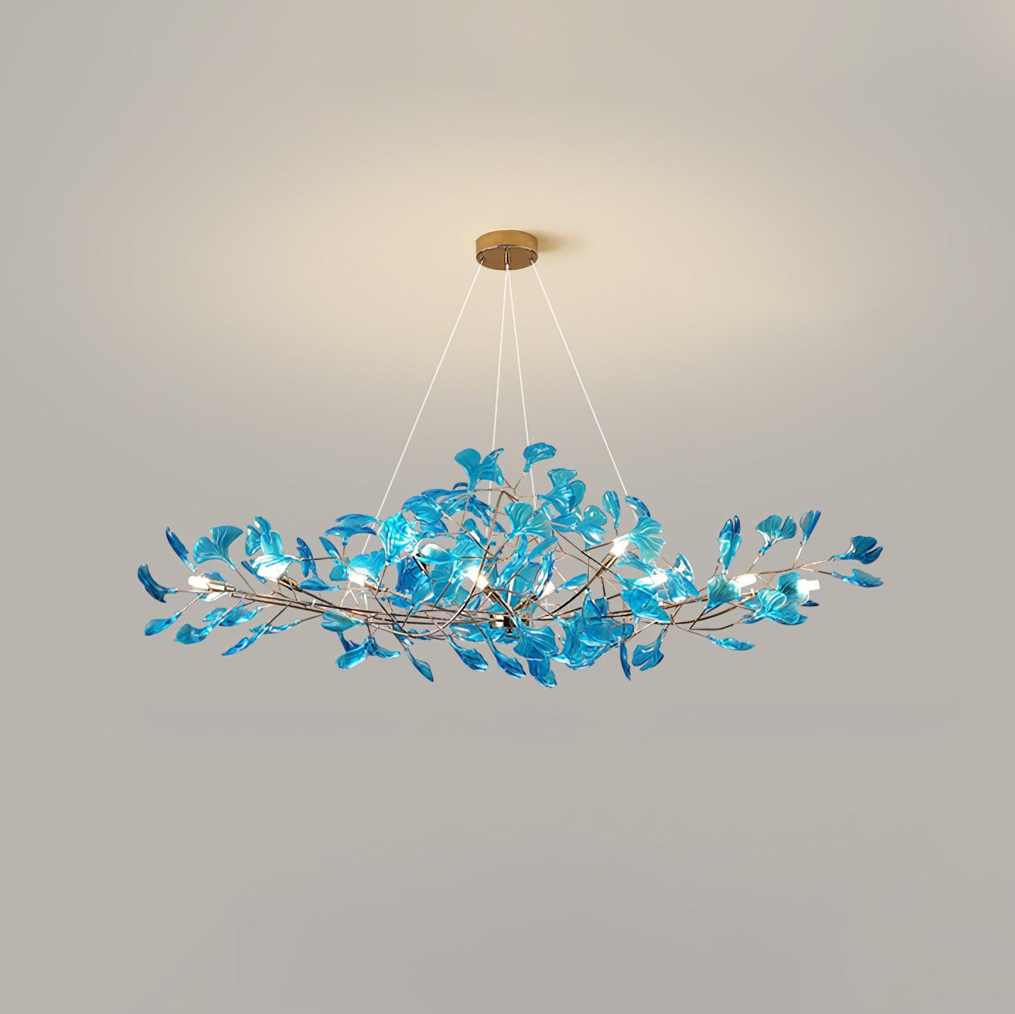 Ava Ginkgo Chandeliers - Lamp Copper
