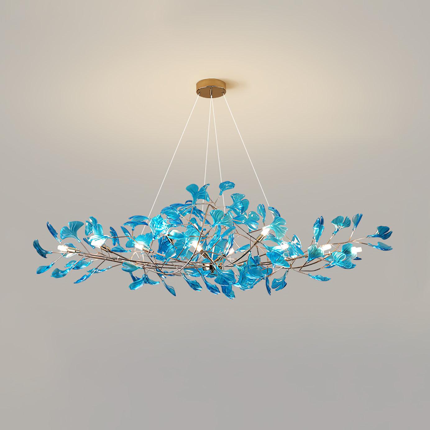 Ava Ginkgo Chandeliers - Lamp Copper