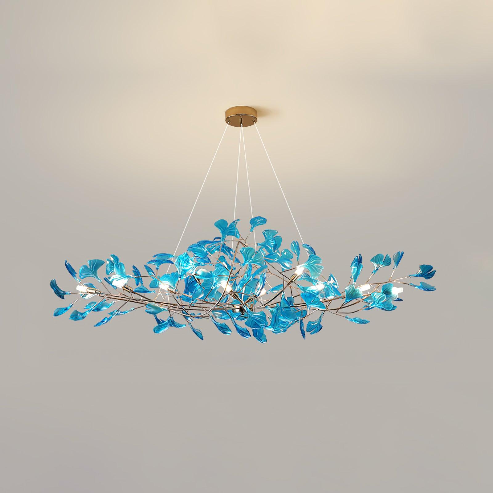 Ava Ginkgo Chandeliers - Lamp Copper