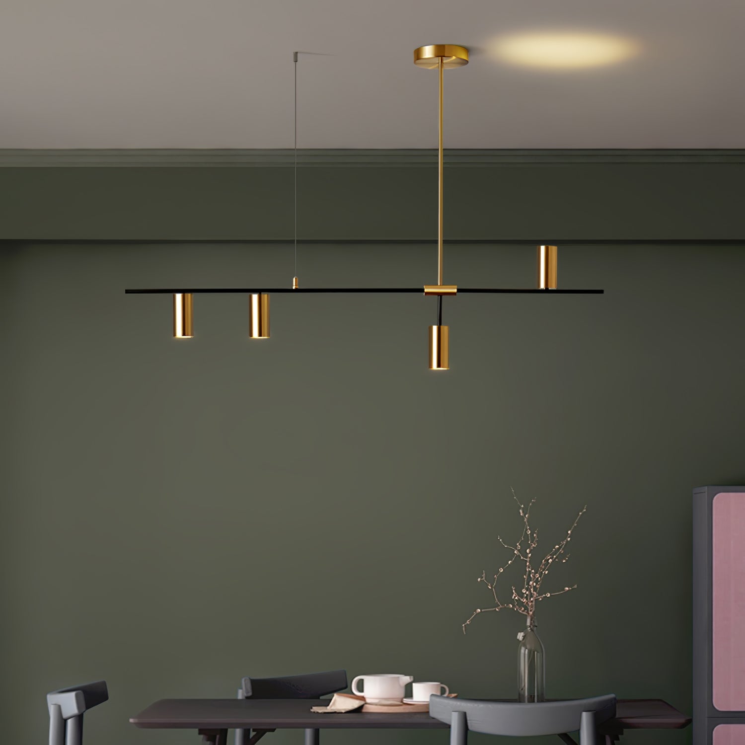 Urix Linear Pendant Lights - Lamp Copper