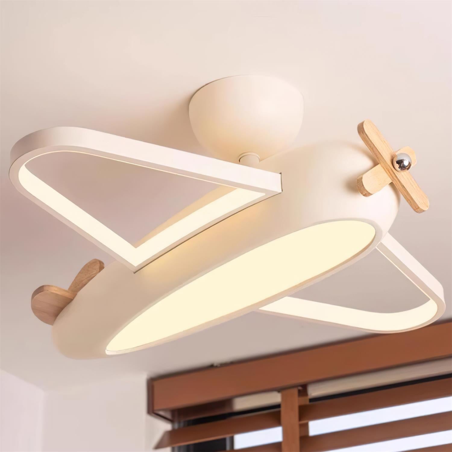 Ceiling Lamp Airplane for Kids’ Room with Playful Charm - Lamp Copper