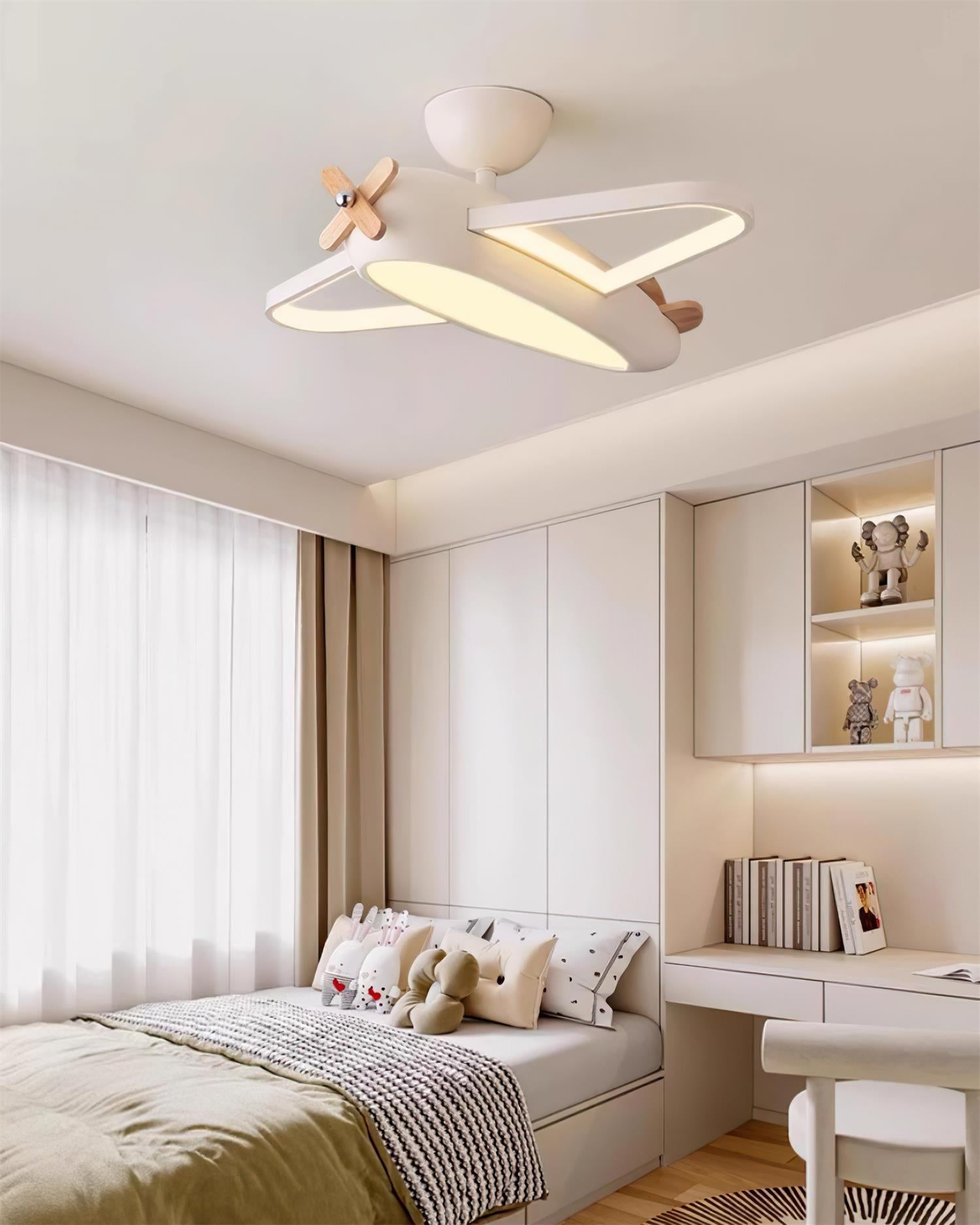 Ceiling Lamp Airplane for Kids’ Room with Playful Charm - Lamp Copper