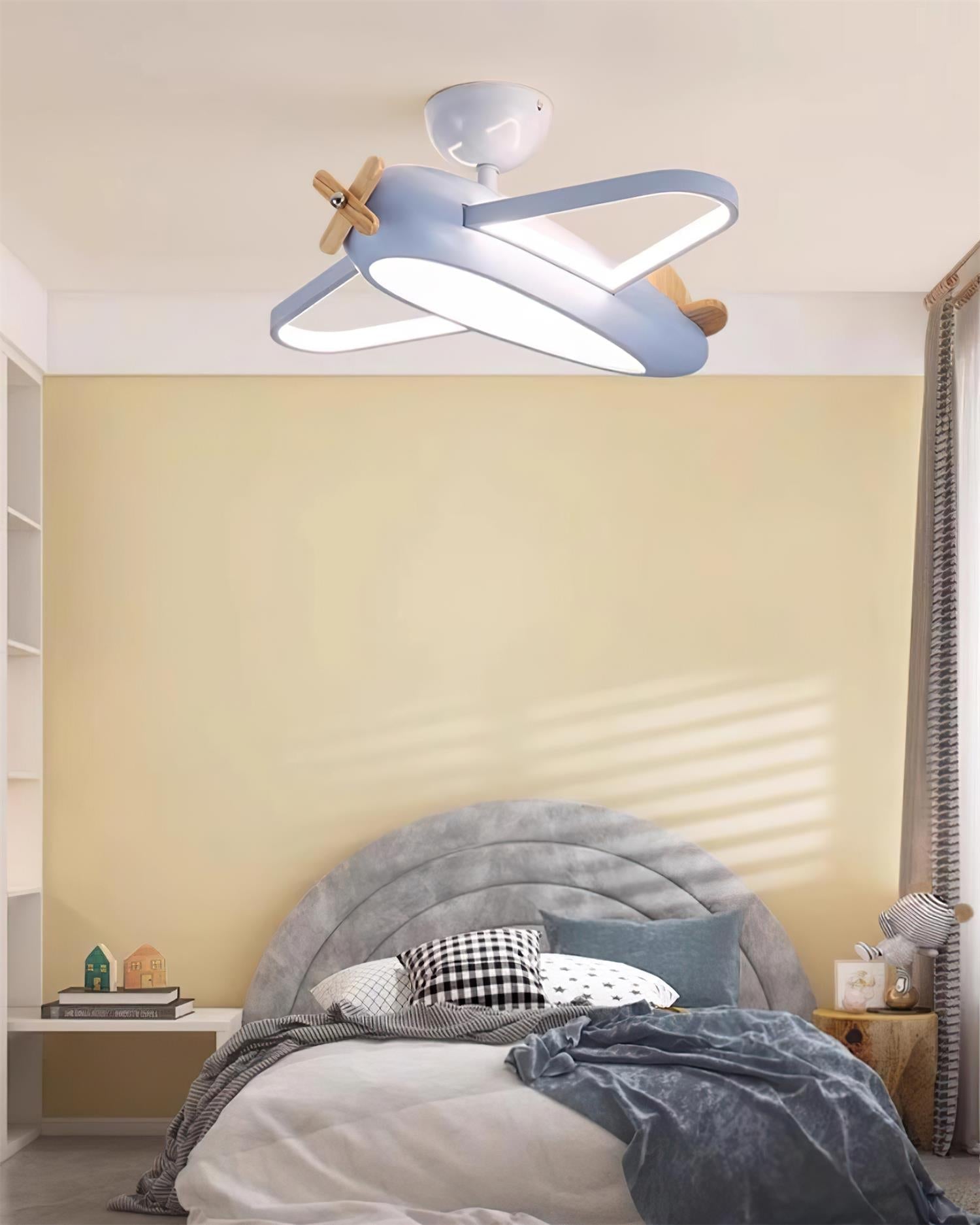 Ceiling Lamp Airplane for Kids’ Room with Playful Charm - Lamp Copper