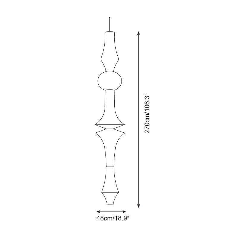 Zyora Sculptural Paper Pendant Lamp - Lamp Copper