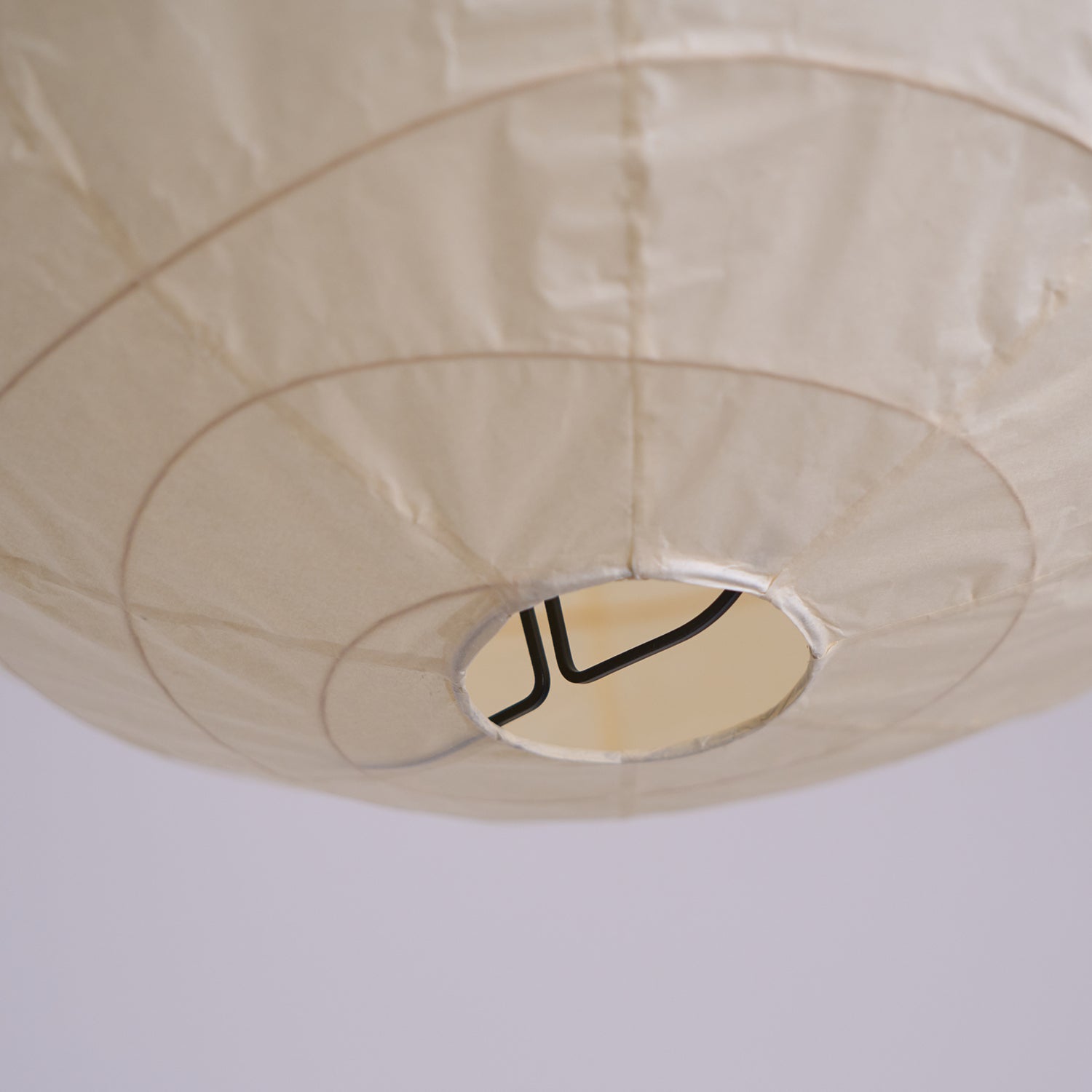 Luna Pendant Light Japanese Paper Globe - Lamp Copper