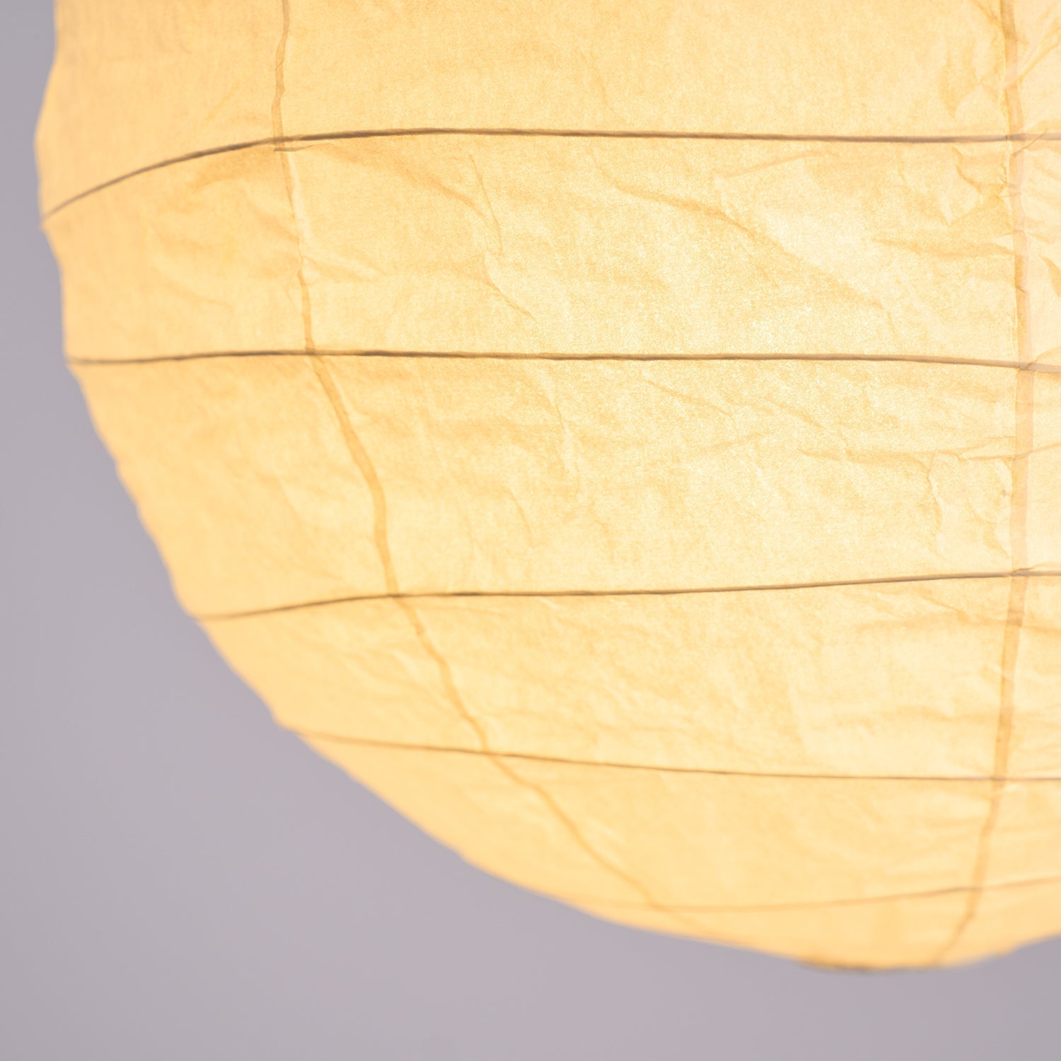 Luna Pendant Light Japanese Paper Globe - Lamp Copper