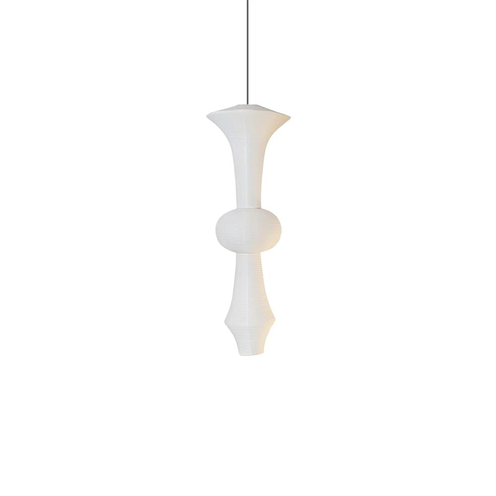 Zyora Sculptural Paper Pendant Lamp - Lamp Copper
