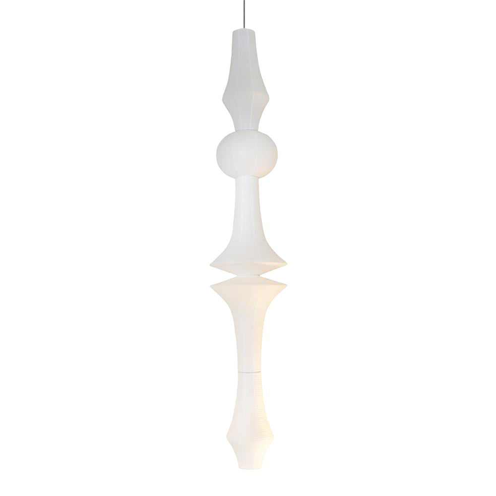 Zyora Sculptural Paper Pendant Lamp - Lamp Copper